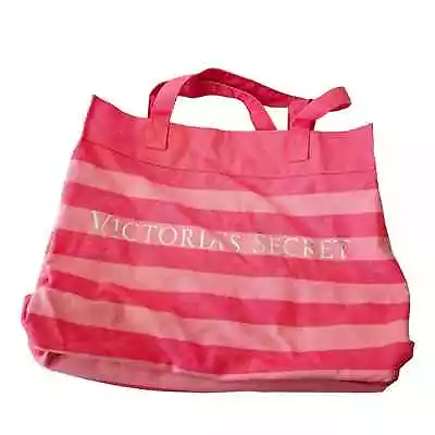 NWT Victoria's Secret Pink Canvas Tote Carry On Getaway Day Bag • $25