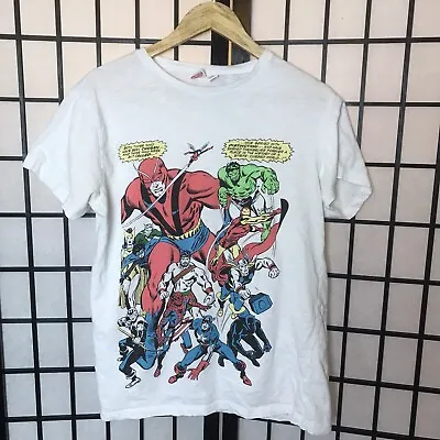 Marvel Comics The Avengers Superhero’s T-Shirt Tee Top Cotton (M) Merchandise • £7.99