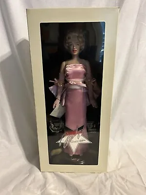 Franklin Mint Marilyn Monroe Portrait Doll Pink Dress With Jewelry NIB • $225