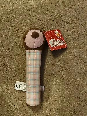 £6.99 • Buy Latitude Enfant Alice The Mole Squeaker NEW Soft Toy Baby Gift BNWT