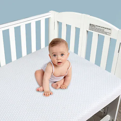Memory Foam Crib Mattress Pad Baby Mattresses 38x26x3“ With Removable 2x Cover • $39.98
