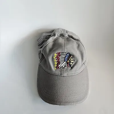 Mohawk Indian Chief Baseball Hat Cap Gray One Size Adjustable Headress J1a • $9.99