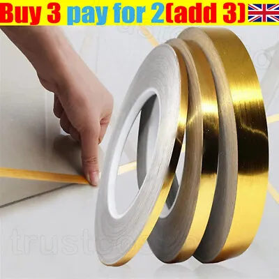 20M/Roll Ceramic Tile Mildewproof Gap Tape Self-adhesive Waterproof Seam Sticker • £5.45