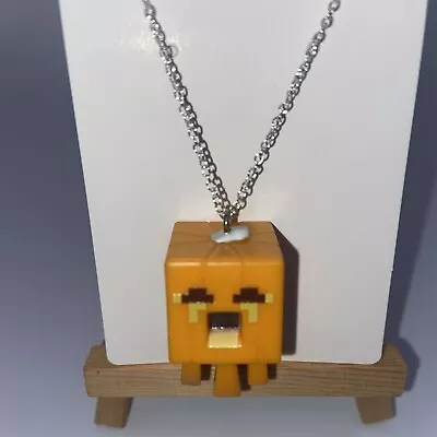 Orange Minecraft Type Character Necklace  • $5