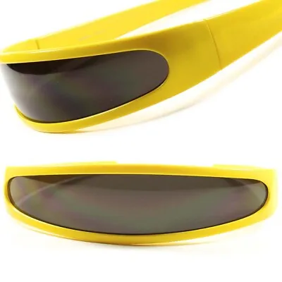 $13.99 • Buy Alien Space Robot Costume Party Cyclops Cosplay Futuristic Yellow Sunglasses