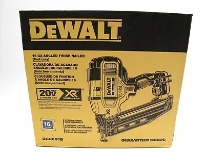 $297 • Buy DEWALT 20V MAX* Finish Nailer, Angled, 16GA, Tool Only (DCN660B)