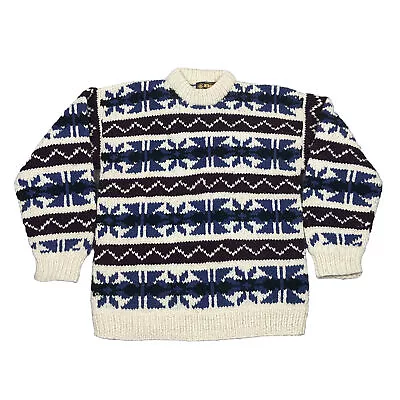 Artesanias Ishka Handmade Wool Striped Sweater • $26.25