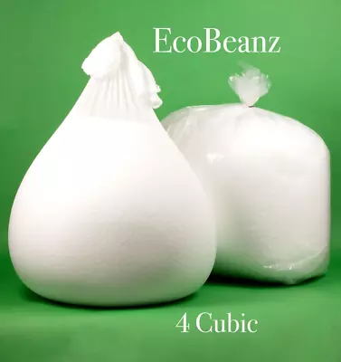 4 CUFT Bean Bag Booster Refill Polystyrene Beads Filling Top Up Bag Beans Balls • £16.95