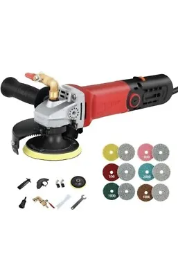 Wet Polisher Grinder 860W/110V 6 Variable Speed With 6pc Diamond Polishing Pads • $89.99