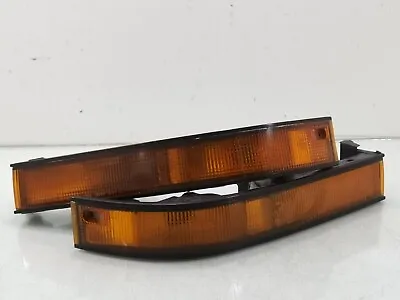 JDM Toyota Supra MK3 Amber Bumper Turn Signal Blinker Light Lamps SET OEM 87-90 • $189.99