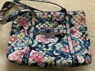 Vera Bradley Small Vera Tote Garden Grove Floral Bag Purse Zip Closure • $36