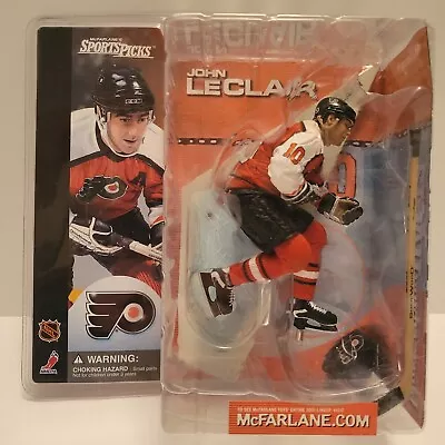 John LeClair Action Figure McFarlane Sports NHL Series 1 New 2001 Factory Sealed • $34.95