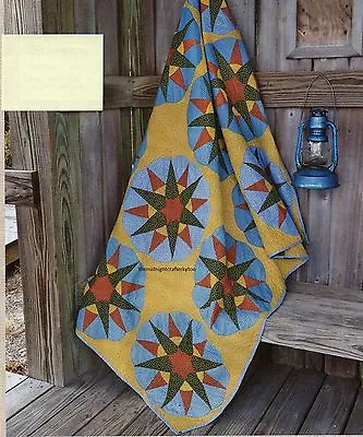 1875 Compass Quilt Pattern Pieced MK • $10.39