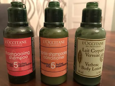 Loccitane 3-piece Travel Set Shampoo Conditioner Verbena Body Lotion 1.7 Oz • $12.99