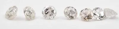 Mined Diamond Lot - 7 Round I2 / I-L Color Natural Stones Not Man Made Vintage • $1175