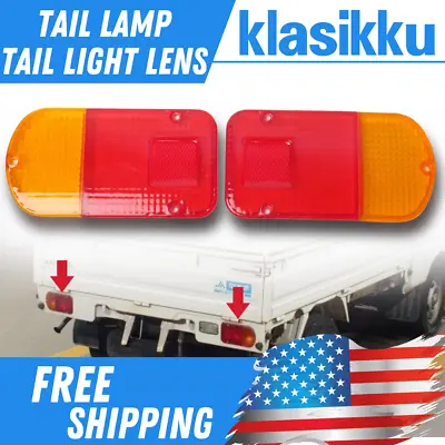 Pair Mitsubishi Mini Cab Truck U41T U42T Tail Lamp Tail Light Lens Cushman Bravo • $26.12