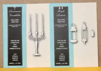 Memory Box Metal Cutting Dies LOT Of 2 Candelabra 98687 Bright Lanterns 98711 • $18.49