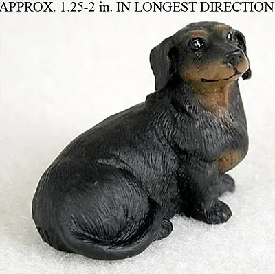 Dachshund Mini Hand Painted Figurine Black • $12.99