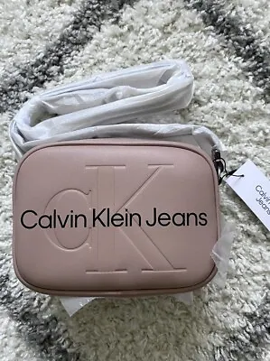 Calvin Klein Jeans Blush Dusty Pink Crossbody Sculpted Bag Genuine RRP£70 • £55