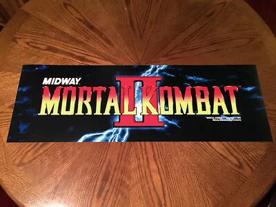 Mortal Kombat II 2 Classic Arcade Video Game Huge 36  Marquee Style Wall Poster  • $14.99