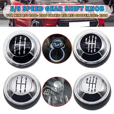 Cooper 5/6 Speed Gear Shift Knob Shifter Cap For Mini R50 00-2006 Cabrio R53 R52 • $19.95