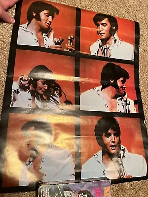 VINTAGE 1970s ELVIS PRESLEY Rolled Mini Poster THE KING Of Rock And Roll • $9.99