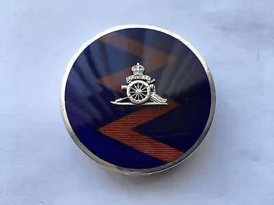 £175 • Buy 1931 Vintage Royal Artillery Silver&guilloche Enamel Ladies Compact
