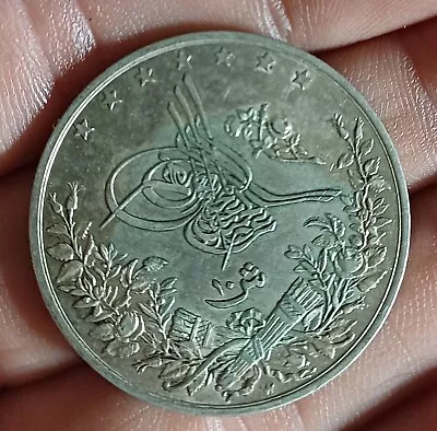 Old Egyptian Egypt Coin KM#295 10 Qirsh Silver 14g 1293 UNC Condition  • £50