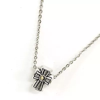 Mustard Seed Cross Necklace Cross European Bead Necklace Mustard Seed Faith • $19.95