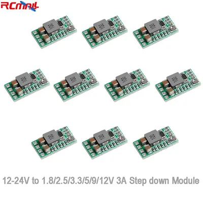 10pcs Mini DC-DC 4-17V To 1.8/2.5/3.3/5/9/12V 3A Step Down Module Buck Board • $12.95