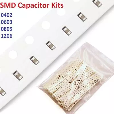 0402 0603 0805 1206 SMD/SMT Capacitors Kits Component Assortment Kits • $4.96