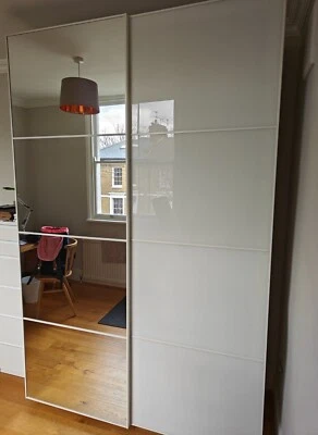 £127 • Buy IKEA Pax Wardrobe With Sliding Doors (2x Units, 6x Drawers)