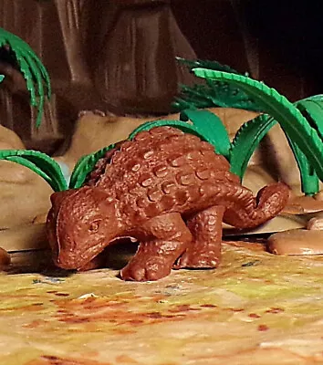 Marx 1961 Type II Ankylosaurus Dinosaur Chocolate Brown • $9.75