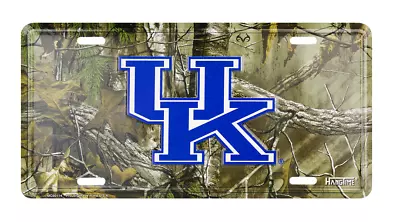 University Of Kentucky Wildcats Realtree Camo Aluminum License Plate Sign Tag • $11.95