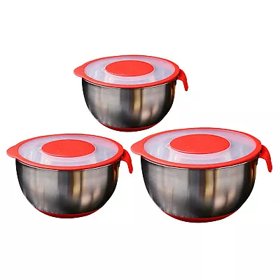 StainlESS Steel Mixing Bowl With Visible Lid Microwave And • £16.01