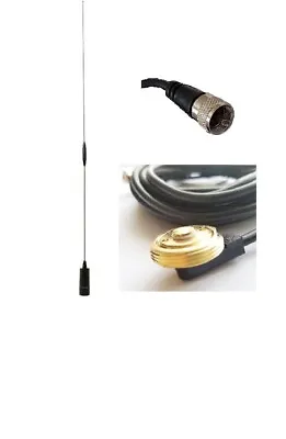 Dual Band Mobile Radio Antenna UHF 430-450 VHF With Hole Mount PL259 Ham BR180B  • $45