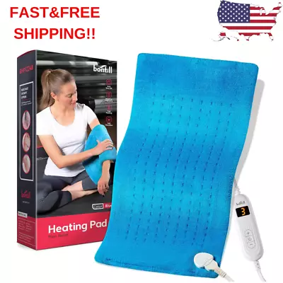 Electric Heating Pad Moist And Dry Therapy Back Pain Cramps Relief 12x24  LARGE • $22.74