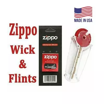 ZIPPO Replacement Flint + Wick Combo Set Refill Pack • $7.95