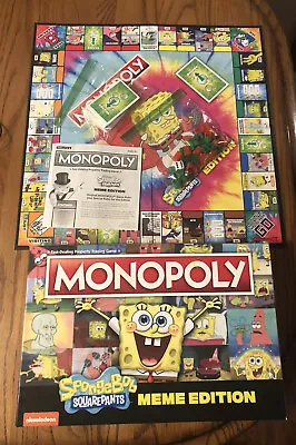 MONOPOLY: Spongebob Squarepants Meme Edition Missing Pieces Please Read • $12.50