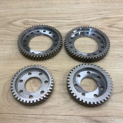 Lot Of 4 Industrial Machine Steampunk Pulley Gear Cog Robot Salvage Lamp Part 1a • $17.24