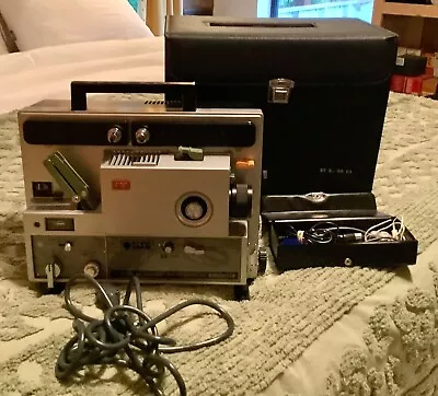 Elmo ST-1200HD M  2-Track SUPER 8 MOVIE PROJECTOR GREAT SERVICED Works • $499.99