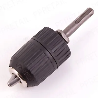 SDS ADAPTER KEYLESS CHUCK FITS DEWALT BOSCH MAKITA MILWAUKEE 13mm DRILL 1/2  UNF • £11.95