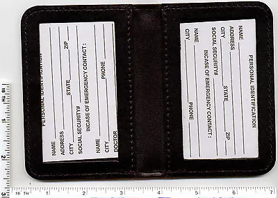 £14.37 • Buy Dual ID Window Leather Wallet