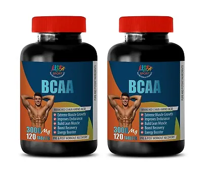 Muscle Aid - BCAA 3000MG - Essential Amino Acids Capsules 2 BOTTLE • $46