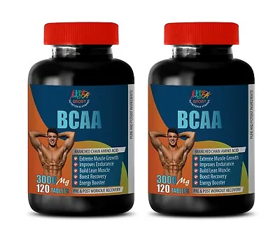 Muscle And Fitness - BCAA 3000MG - Essential Amino Capsules 2 BOTTLE • $37.03