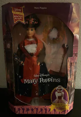 1993 Mattel Barbie Disney Mary Poppins Doll Vintage NIB Reversible Nanny Skirt • $67.36