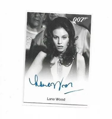 James Bond 007 Autographs & Relics Trading Cards Lana Wood Autograph Card • $79.99