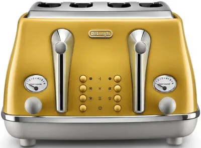 $271.70 • Buy Delonghi - Icona Capitals 4 Slice Toaster - Yellow