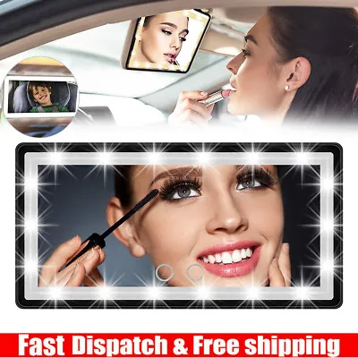 60 LEDs Car Sun Visor Vanity Mirror Rechargeable Makeup Mirror With 3Light Modes • $22.99