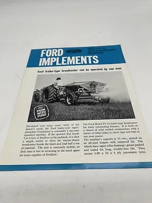 $47.99 • Buy 1964 Ford Tractor Implements Dealership Brochure